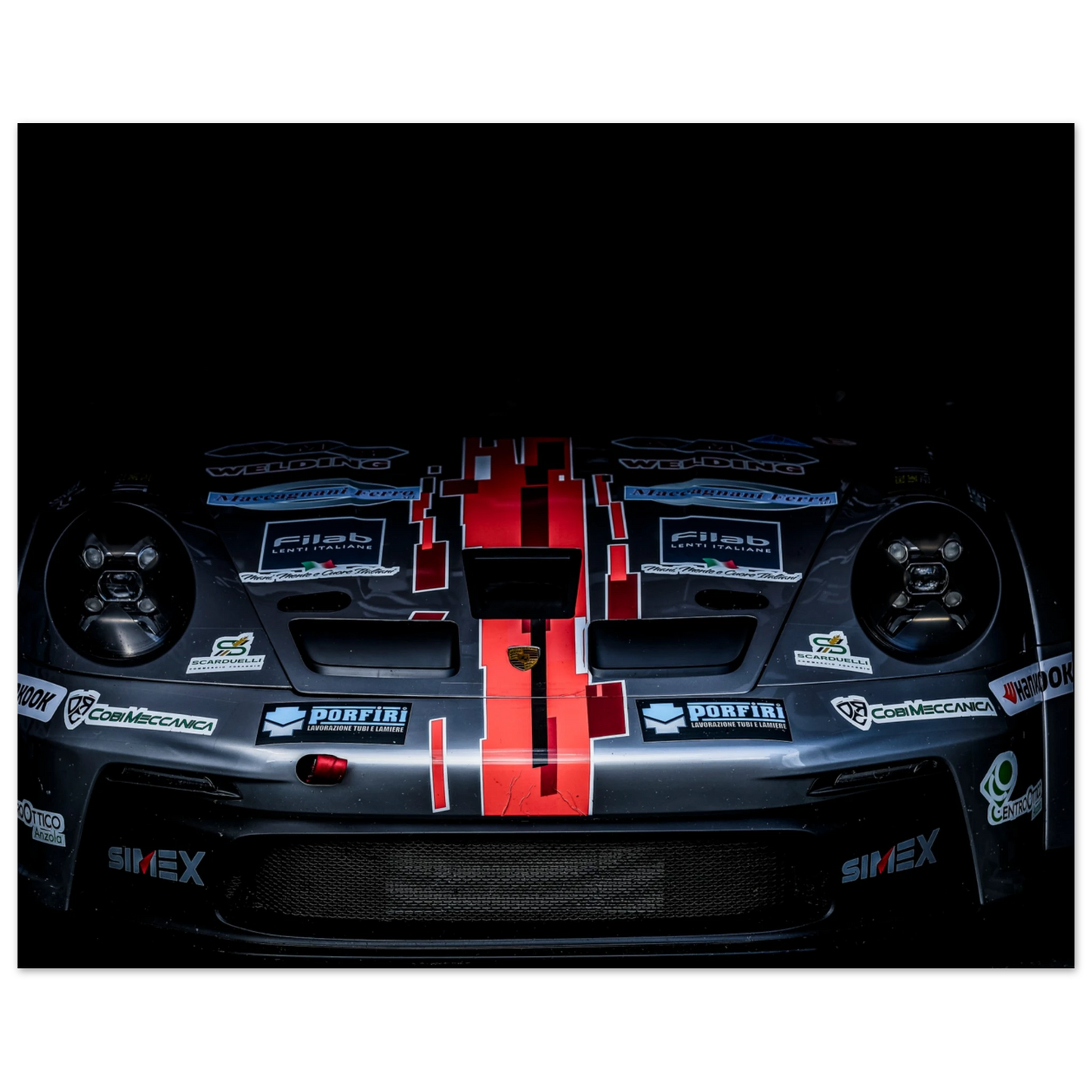 Porsche 992 GT3 Cup Headlights | Glossy Poster - Infineon Posters