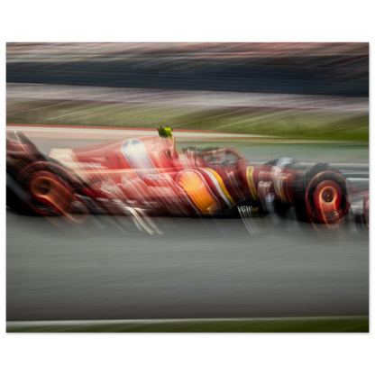 Carlos Sainz Ferrari | Wood Print - Infineon Posters