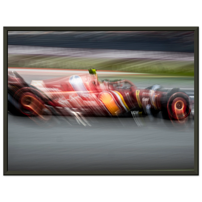 Carlos Sainz Ferrari | Glossy Poster | Metal Framed - Infineon Posters