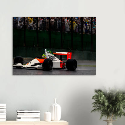 Lewis Hamilton MP4/4 | Wood Print - Infineon Posters