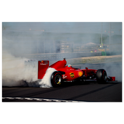 Ferrari F60 Burnout | Wood Print - Infineon Posters