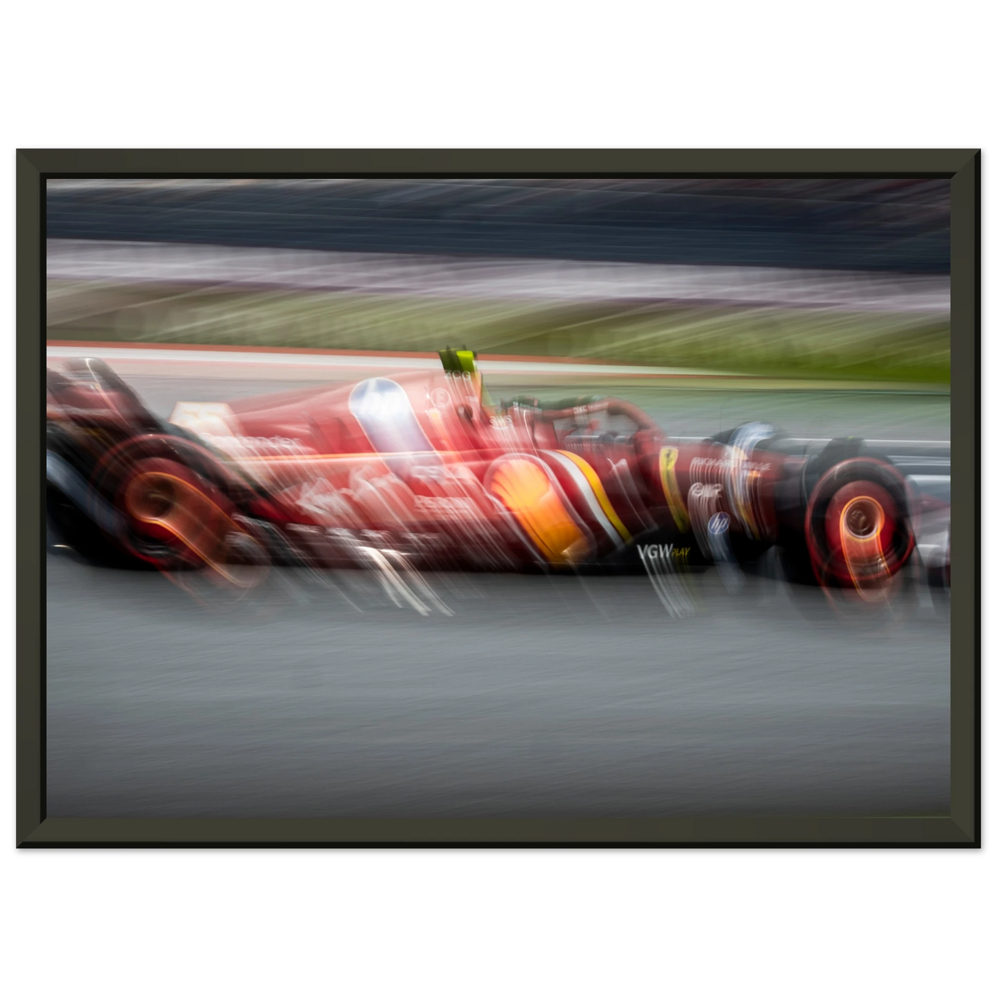 Carlos Sainz Ferrari | Glossy Poster | Metal Framed - Infineon Posters