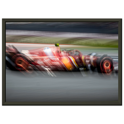 Carlos Sainz Ferrari | Glossy Poster | Metal Framed - Infineon Posters