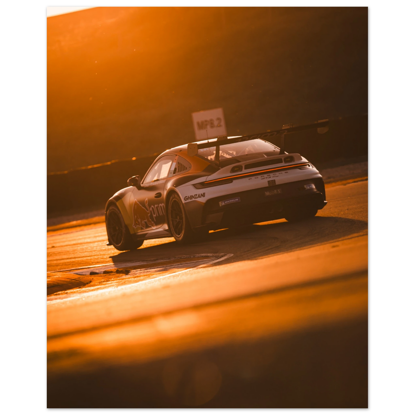 Porsche 992 GT3 Cup Sunset | Glossy Poster - Infineon Posters