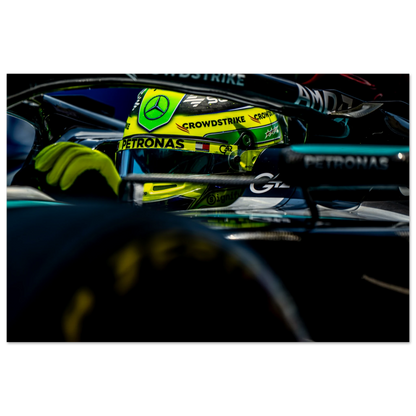 Lewis Hamilton | Wood Print - Infineon Posters