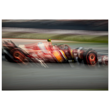 Carlos Sainz Ferrari | Wood Print - Infineon Posters