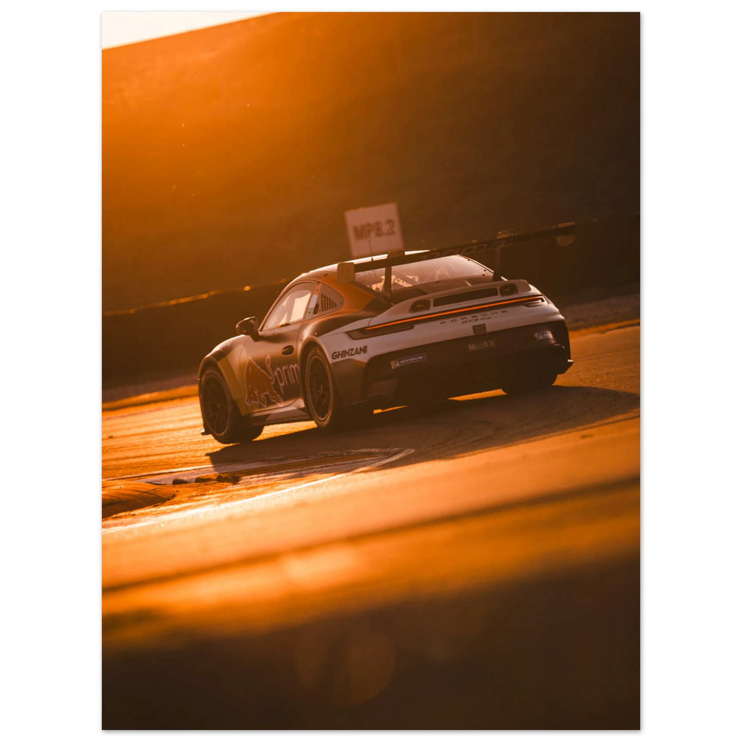 Porsche 992 GT3 Cup Sunset | Glossy Poster - Infineon Posters