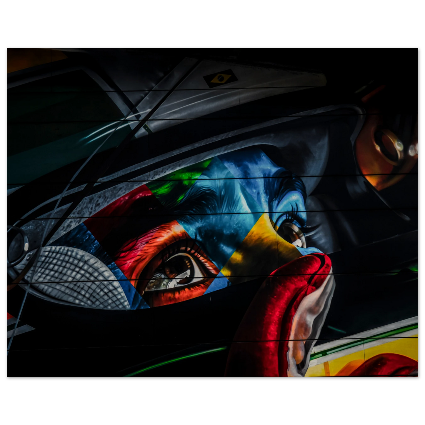 Ayrton Senna Illustration | Wood Print - Infineon Posters