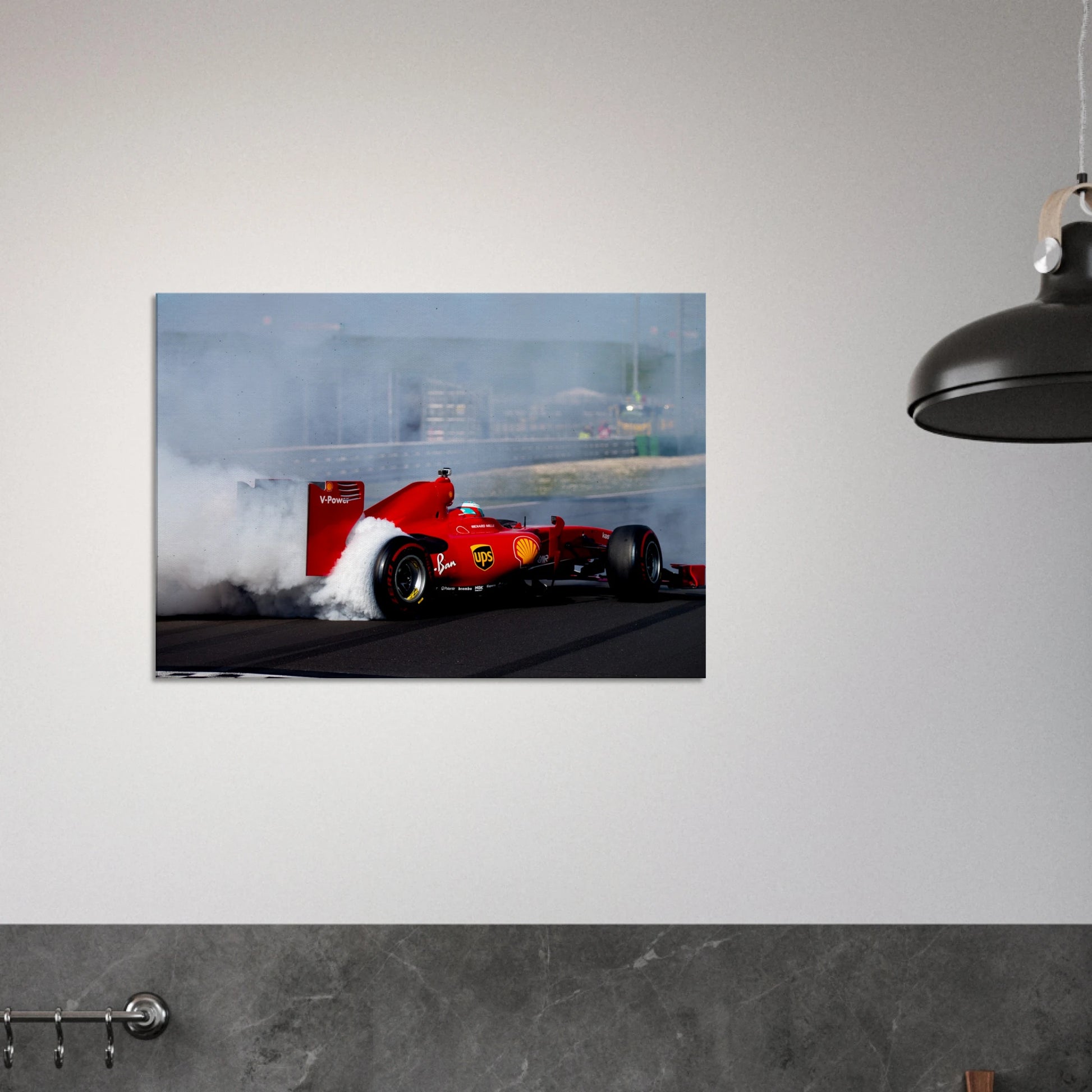 Ferrari F60 Burnout | Canva - Infineon Posters