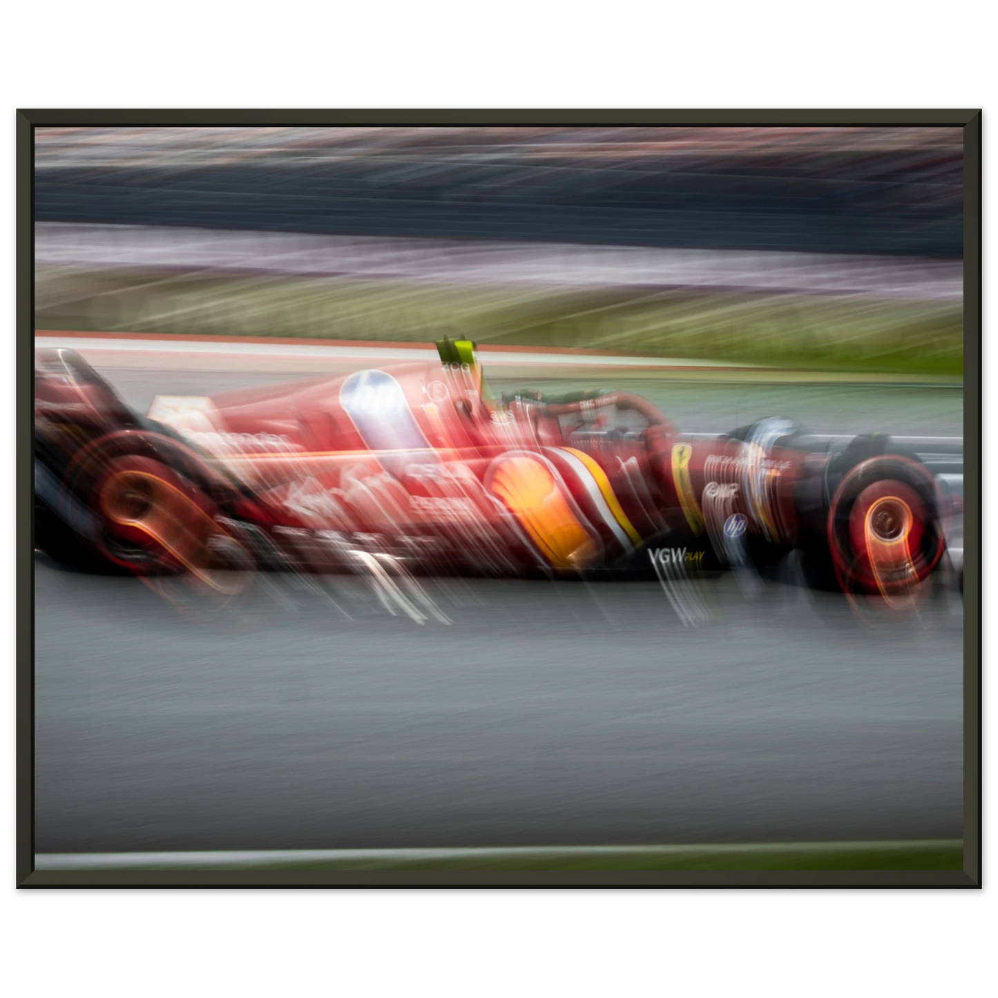 Carlos Sainz Ferrari | Glossy Poster | Metal Framed - Infineon Posters