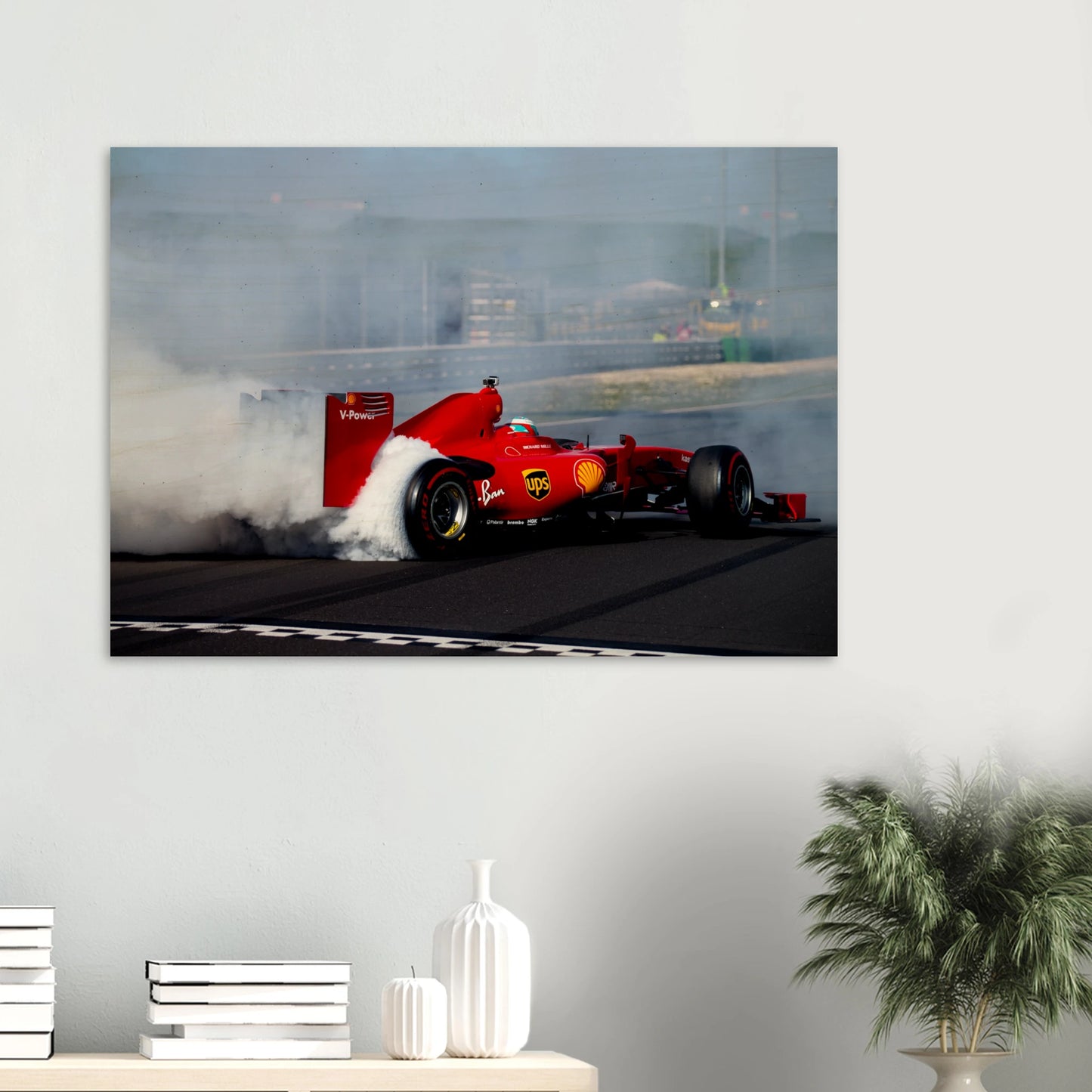 Ferrari F60 Burnout | Wood Print - Infineon Posters