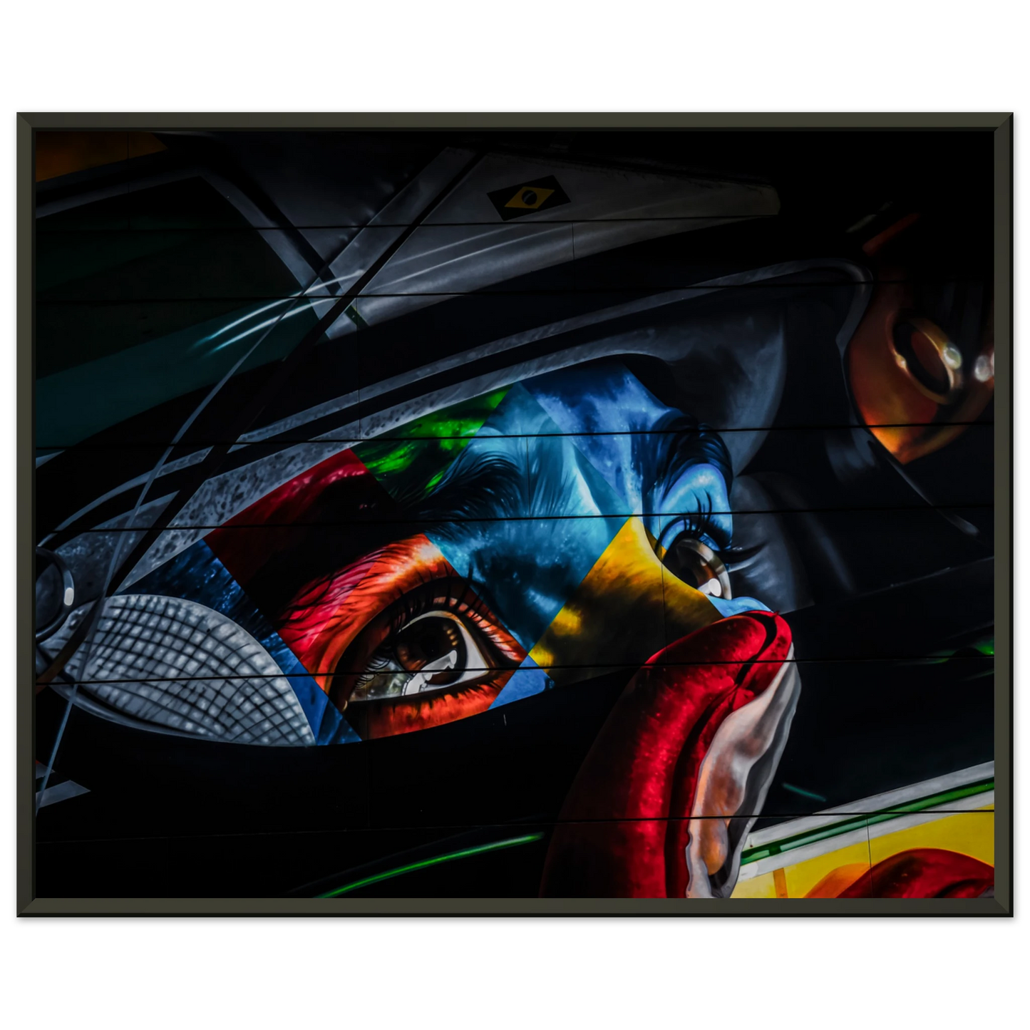 Ayrton Senna Illustration | Glossy Poster | Metal Framed - Infineon Posters