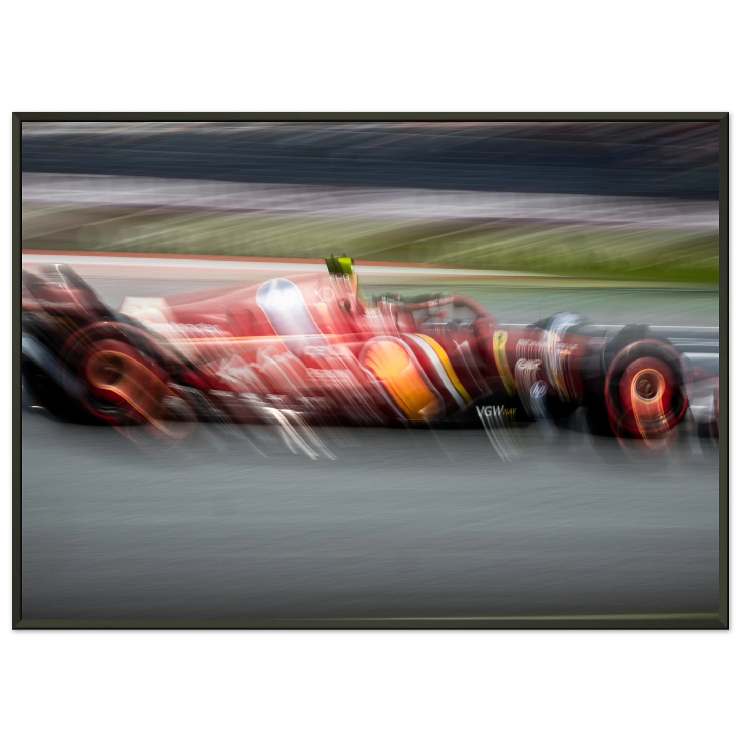 Carlos Sainz Ferrari | Glossy Poster | Metal Framed - Infineon Posters