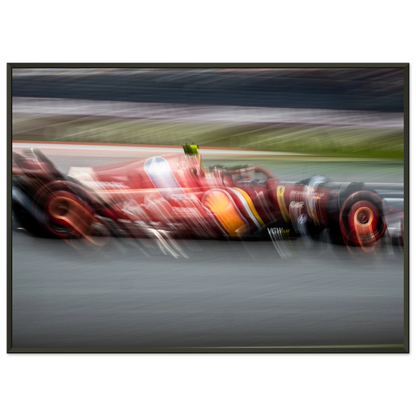 Carlos Sainz Ferrari | Glossy Poster | Metal Framed - Infineon Posters