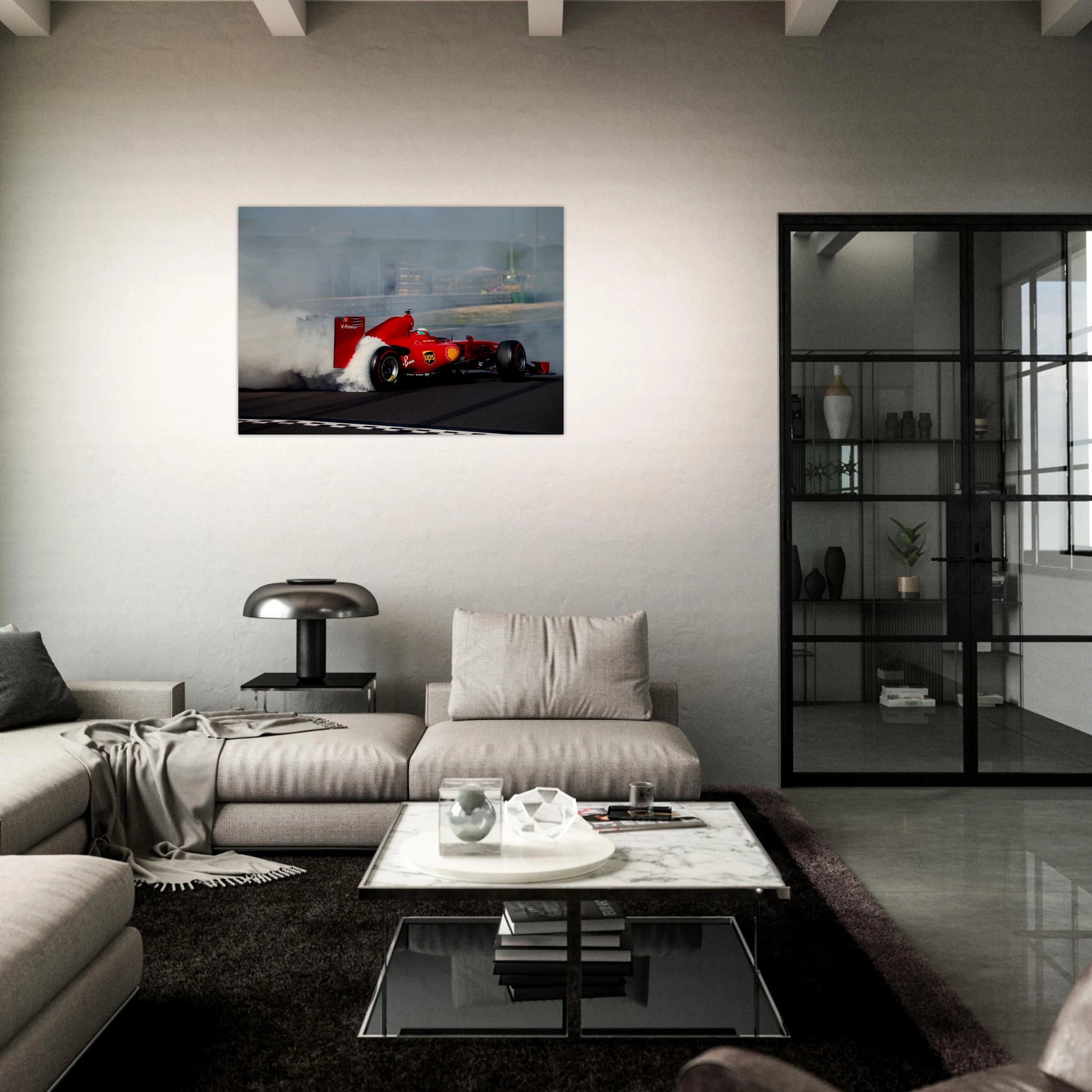 Ferrari F60 Burnout | Wood Print - Infineon Posters