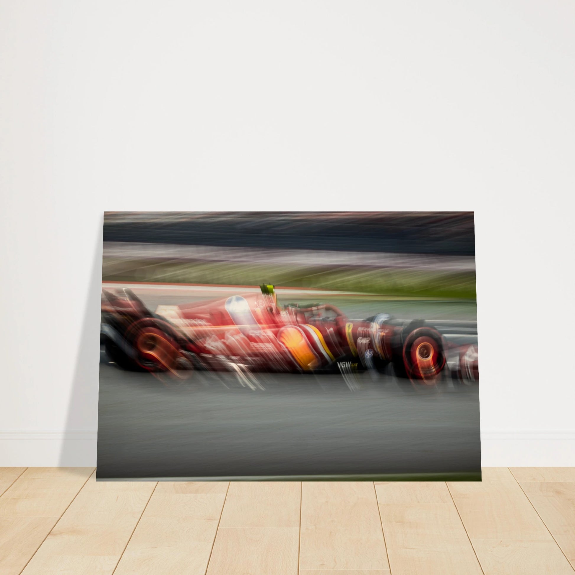 Carlos Sainz Ferrari | Wood Print - Infineon Posters