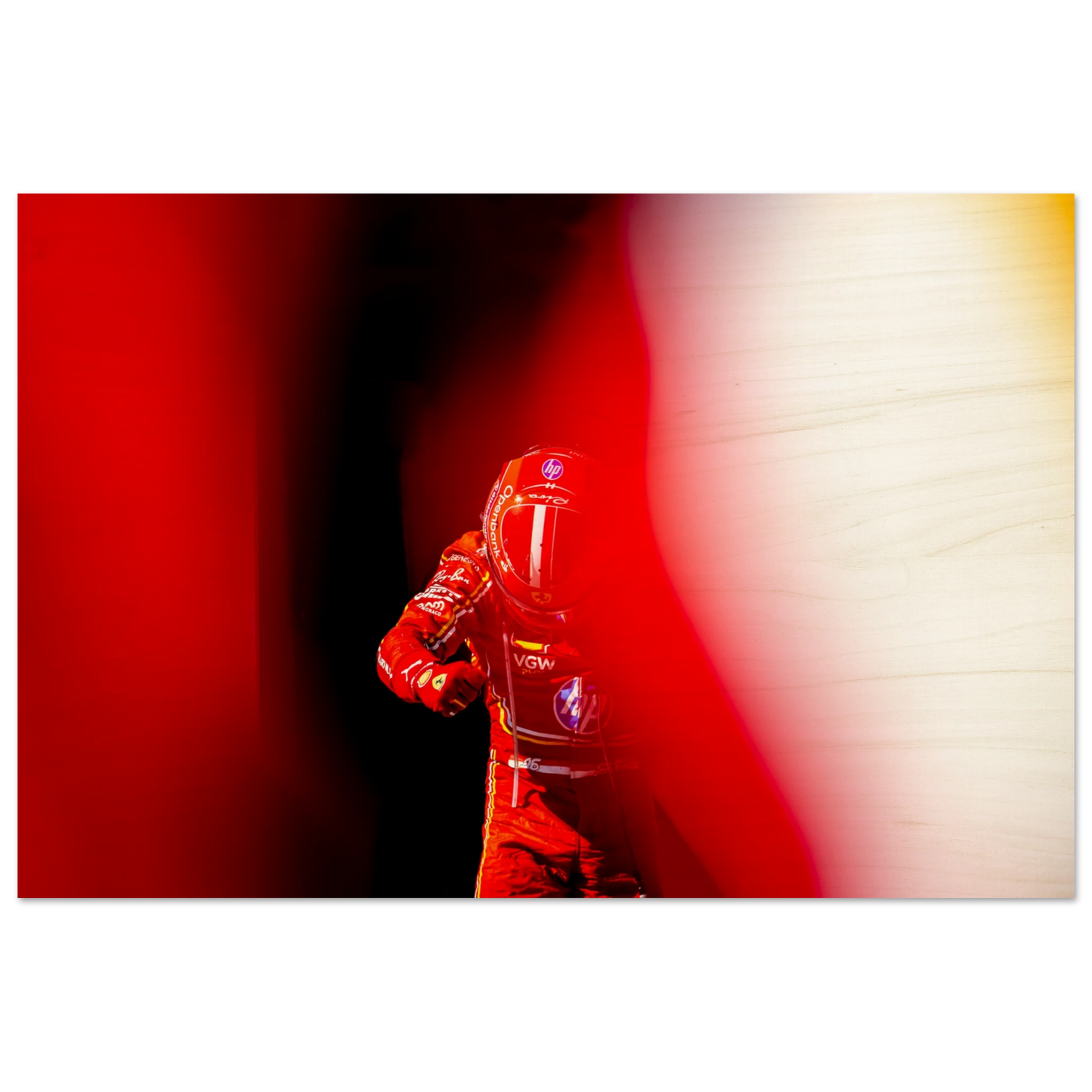 Charles Leclerc | Wood Print - Infineon Posters