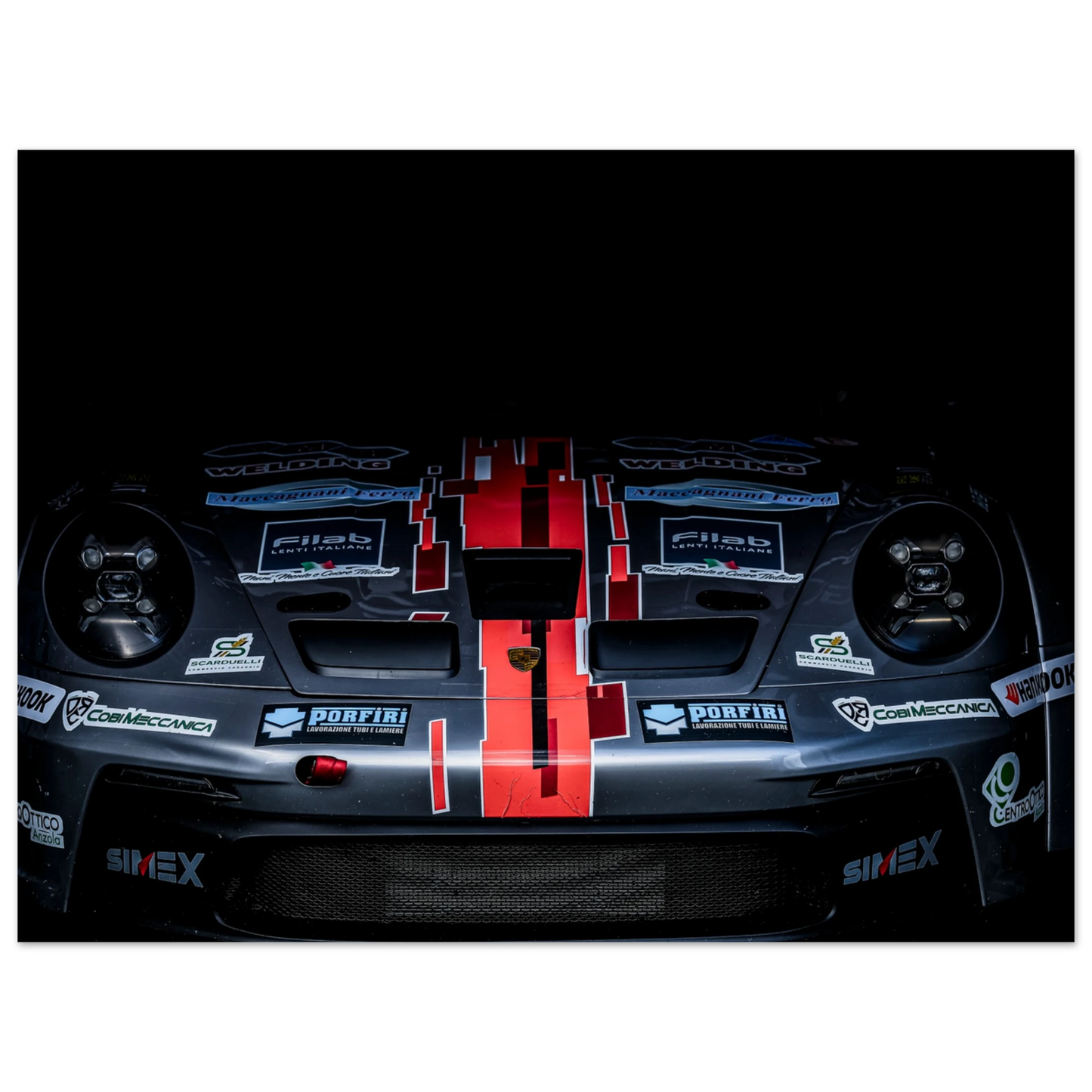 Porsche 992 GT3 Cup Headlights | Glossy Poster - Infineon Posters