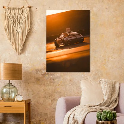 Porsche 992 GT3 Cup Sunset | Glossy Poster - Infineon Posters