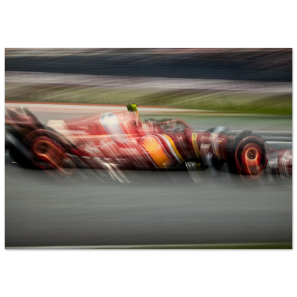 Carlos Sainz Ferrari | Wood Print - Infineon Posters