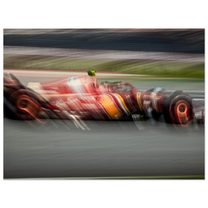 Carlos Sainz Ferrari | Wood Print - Infineon Posters