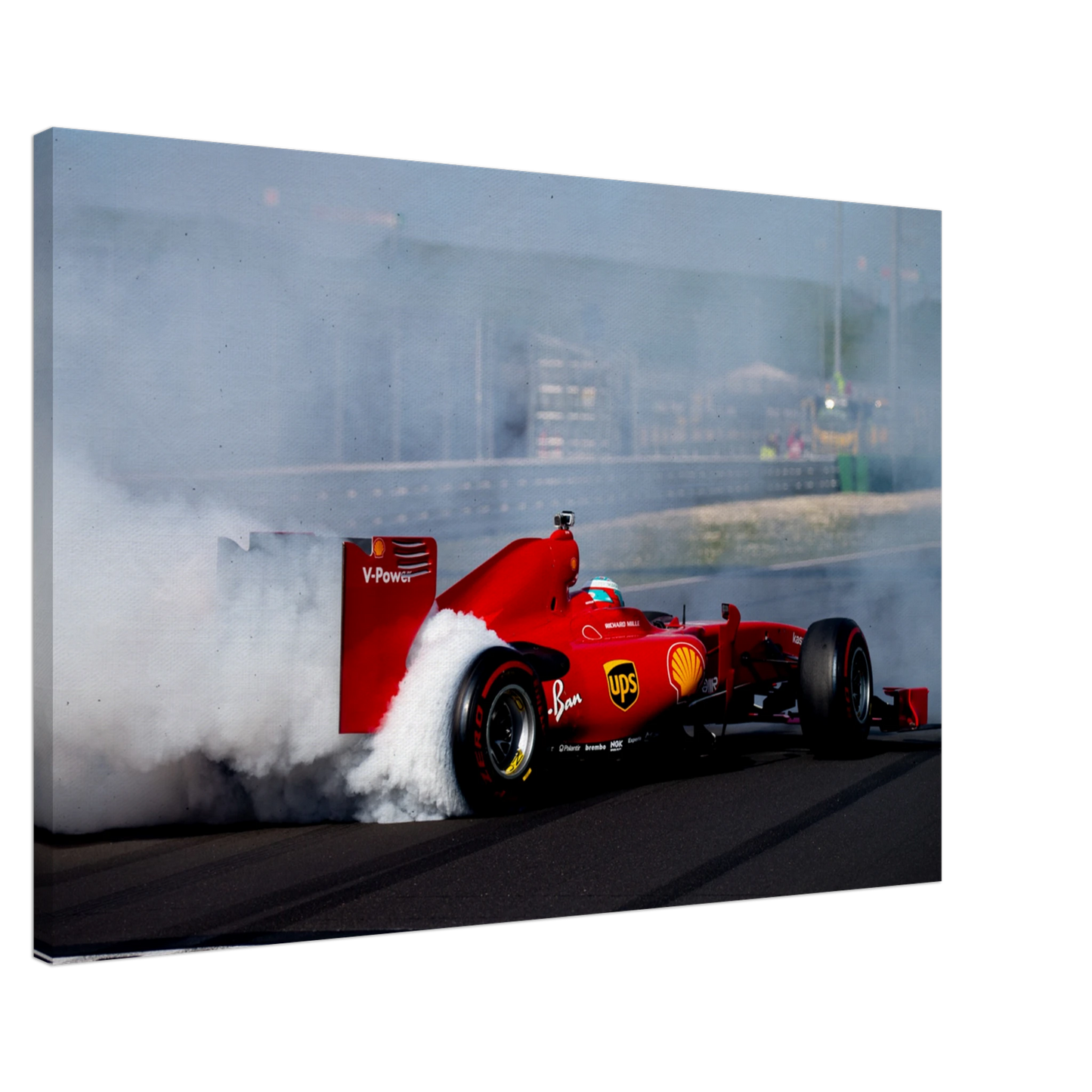 Ferrari F60 Burnout | Canva - Infineon Posters