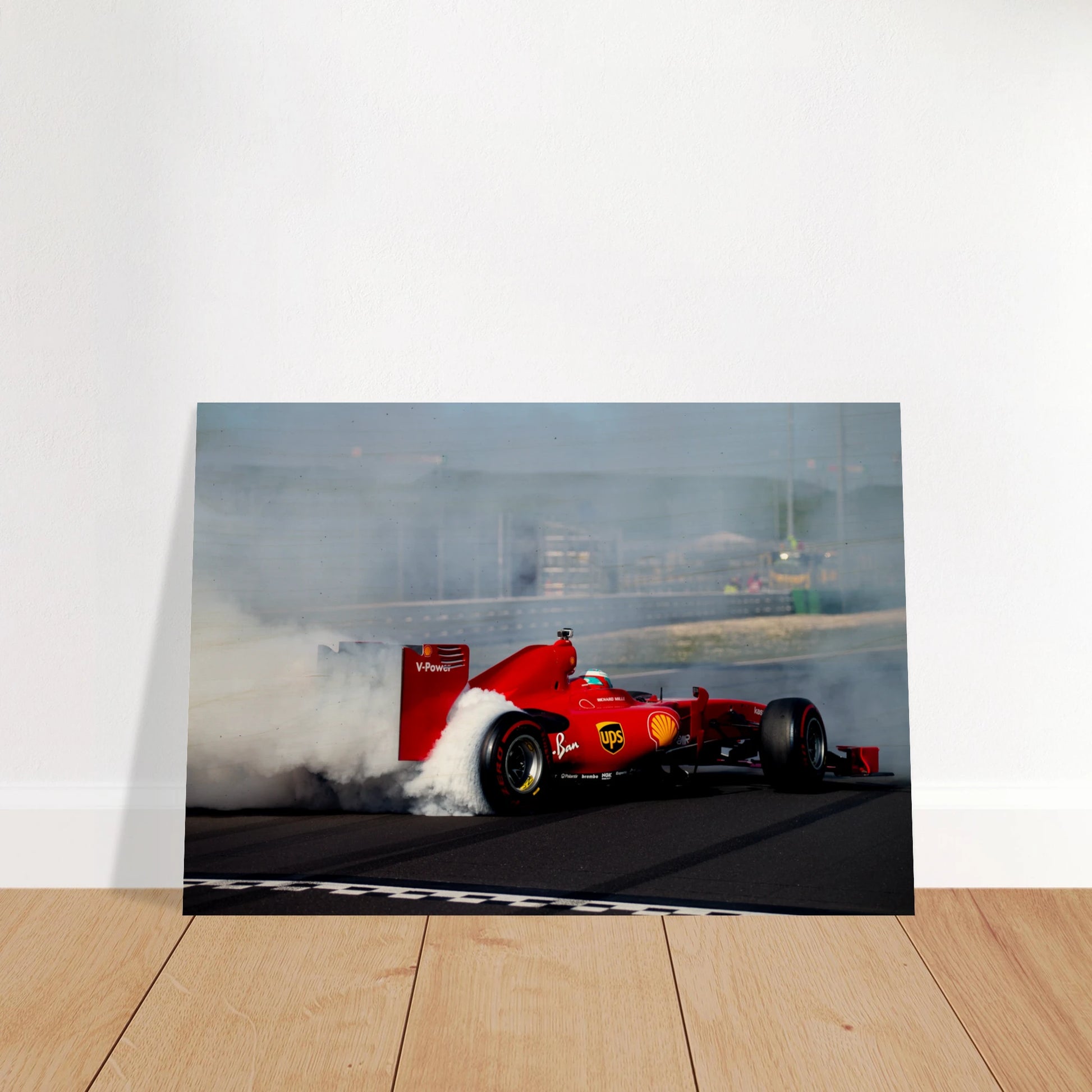 Ferrari F60 Burnout | Wood Print - Infineon Posters