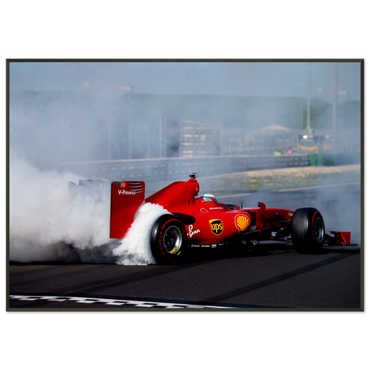 Ferrari F60 Burnout | Glossy Poster | Metal Framed - Infineon Posters