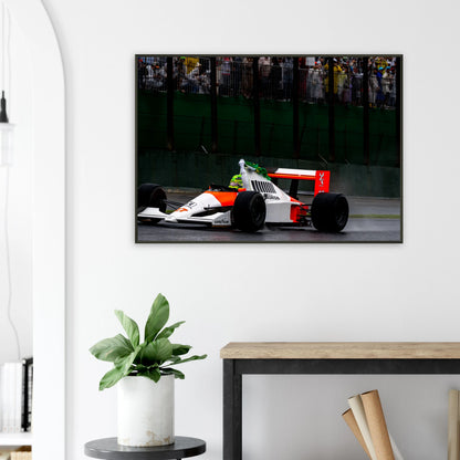 Lewis Hamilton MP4/4 | Glossy | Metal Framed - Infineon Posters