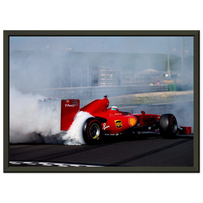 Ferrari F60 Burnout | Glossy Poster | Metal Framed - Infineon Posters