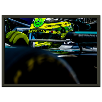 Lewis Hamilton | Glossy Poster | Metal Framed - Infineon Posters