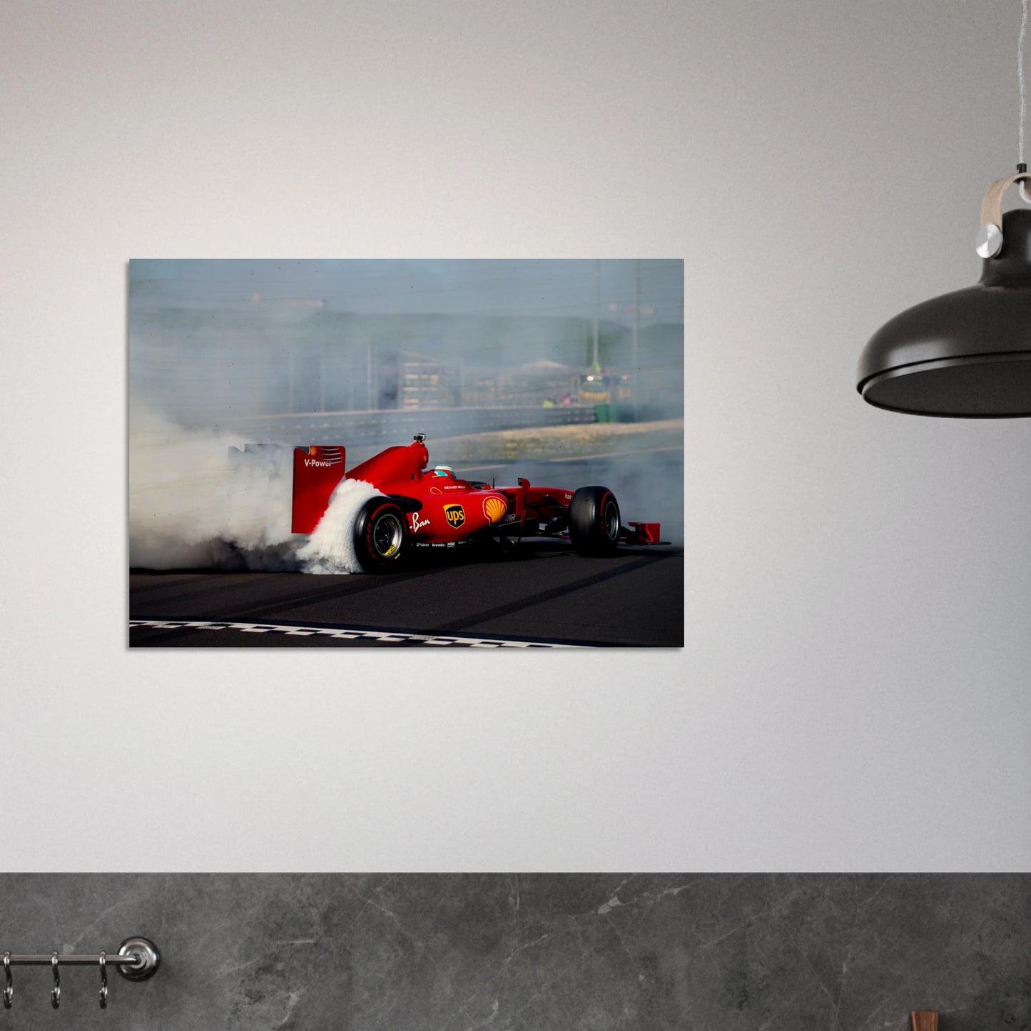 Ferrari F60 Burnout | Wood Print - Infineon Posters