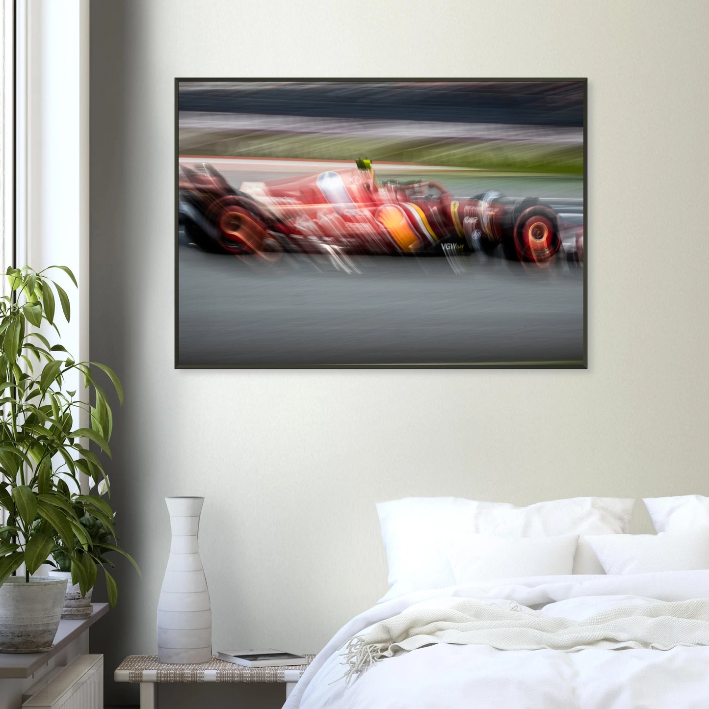 Carlos Sainz Ferrari | Glossy Poster | Metal Framed - Infineon Posters