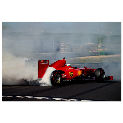 Ferrari F60 Burnout | Wood Print - Infineon Posters