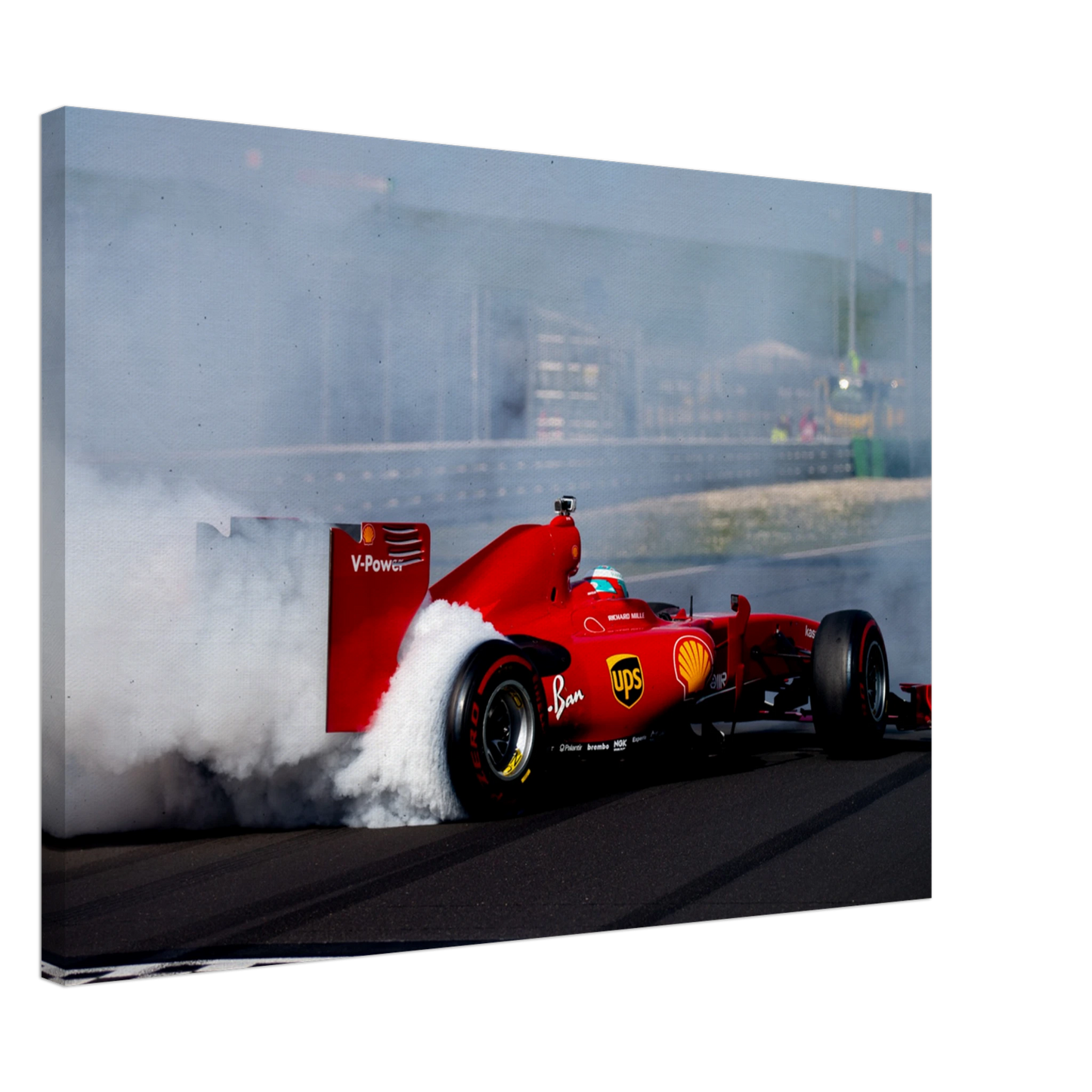 Ferrari F60 Burnout | Canva - Infineon Posters