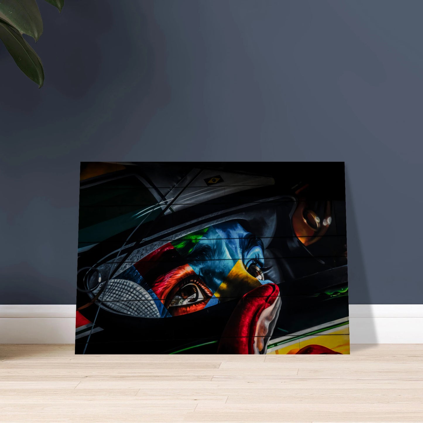 Ayrton Senna Illustration | Wood Print - Infineon Posters