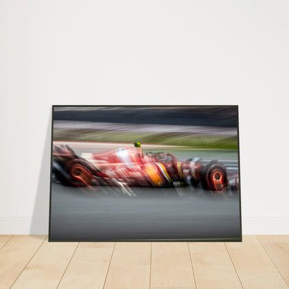 Carlos Sainz Ferrari | Glossy Poster | Metal Framed - Infineon Posters