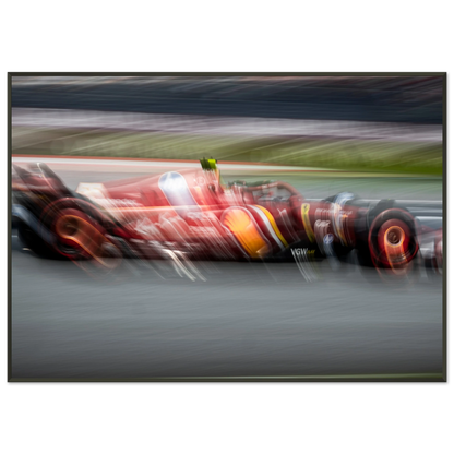 Carlos Sainz Ferrari | Glossy Poster | Metal Framed - Infineon Posters