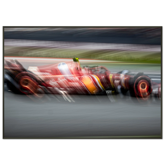 Carlos Sainz Ferrari | Glossy Poster | Metal Framed - Infineon Posters