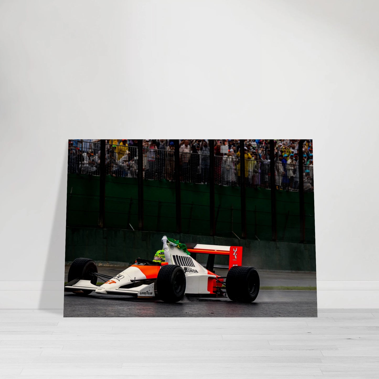 Lewis Hamilton MP4/4 | Wood Print - Infineon Posters