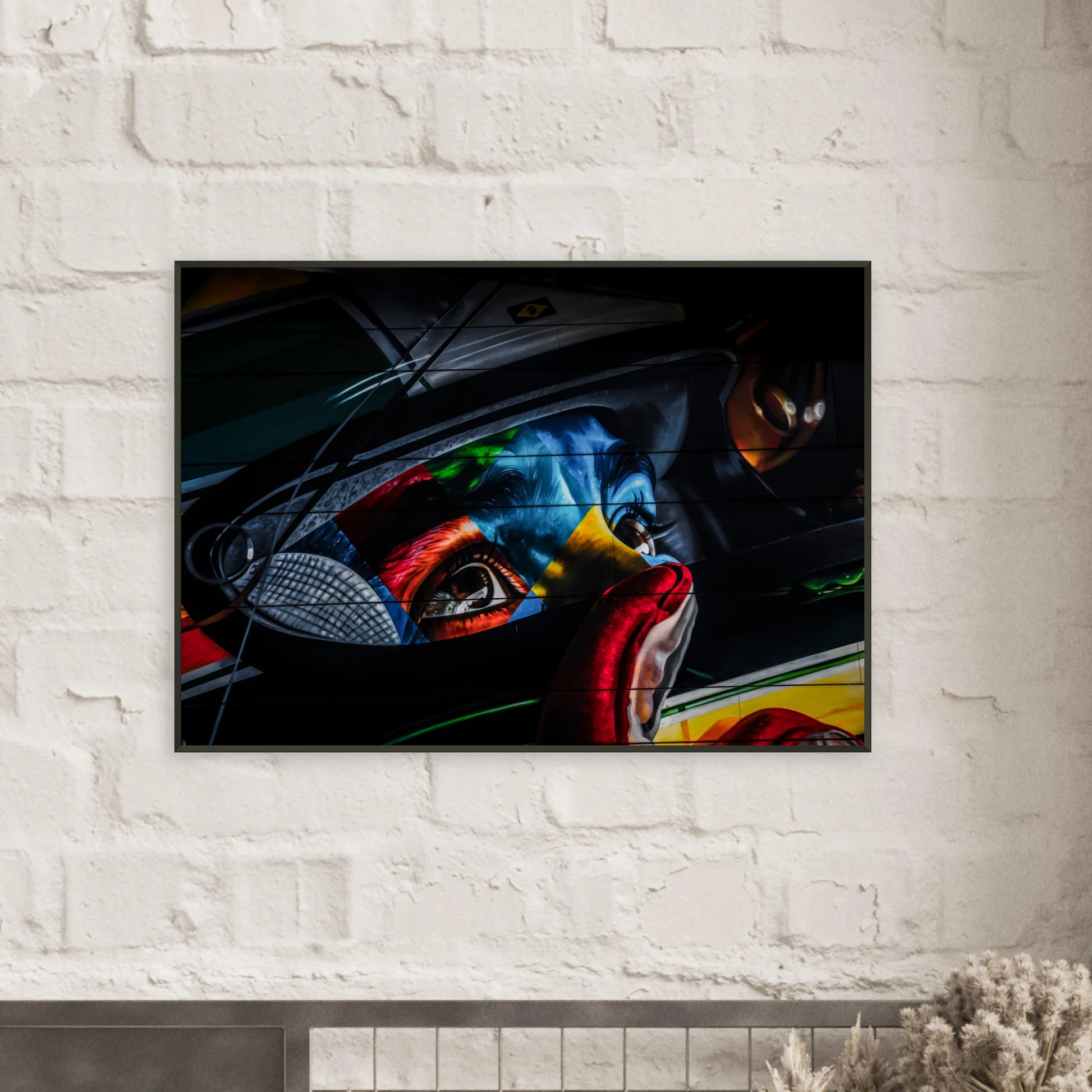 Ayrton Senna Illustration | Glossy Poster | Metal Framed - Infineon Posters