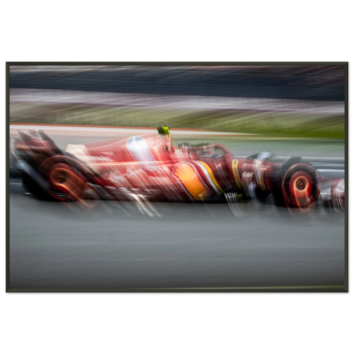 Carlos Sainz Ferrari | Glossy Poster | Metal Framed - Infineon Posters