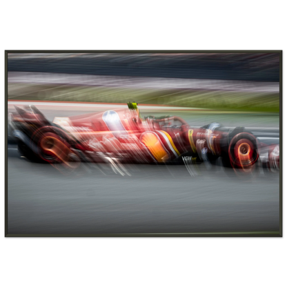 Carlos Sainz Ferrari | Glossy Poster | Metal Framed - Infineon Posters