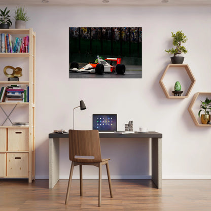 Lewis Hamilton MP4/4 | Wood Print - Infineon Posters