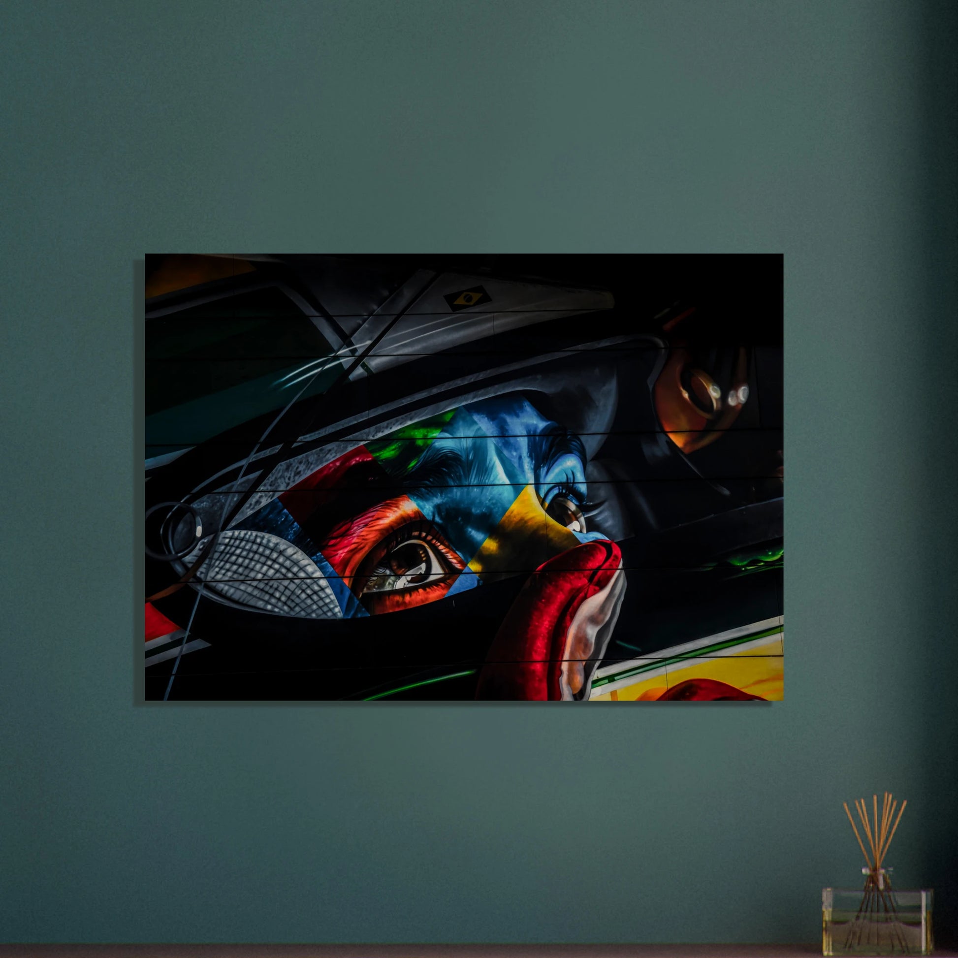 Ayrton Senna Illustration | Wood Print - Infineon Posters