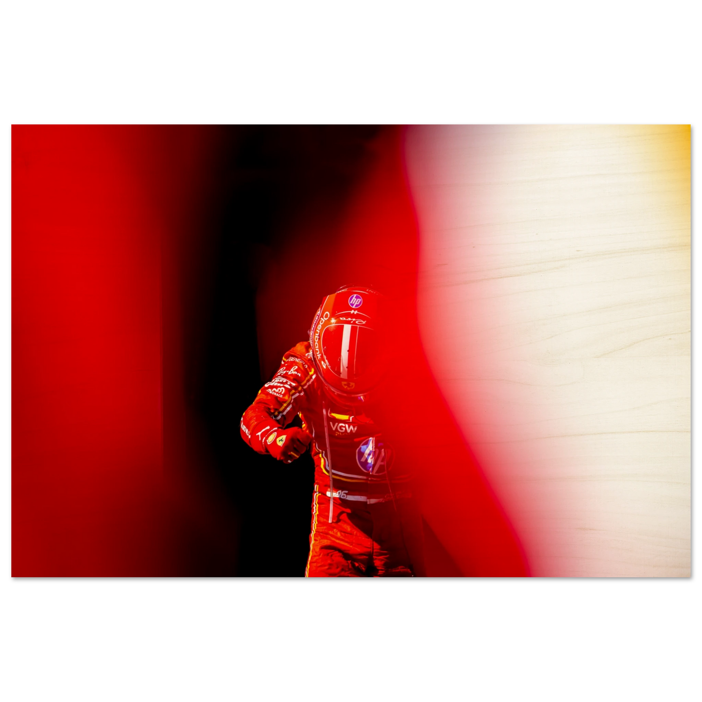 Charles Leclerc | Wood Print - Infineon Posters