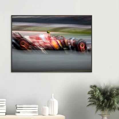 Carlos Sainz Ferrari | Glossy Poster | Metal Framed - Infineon Posters