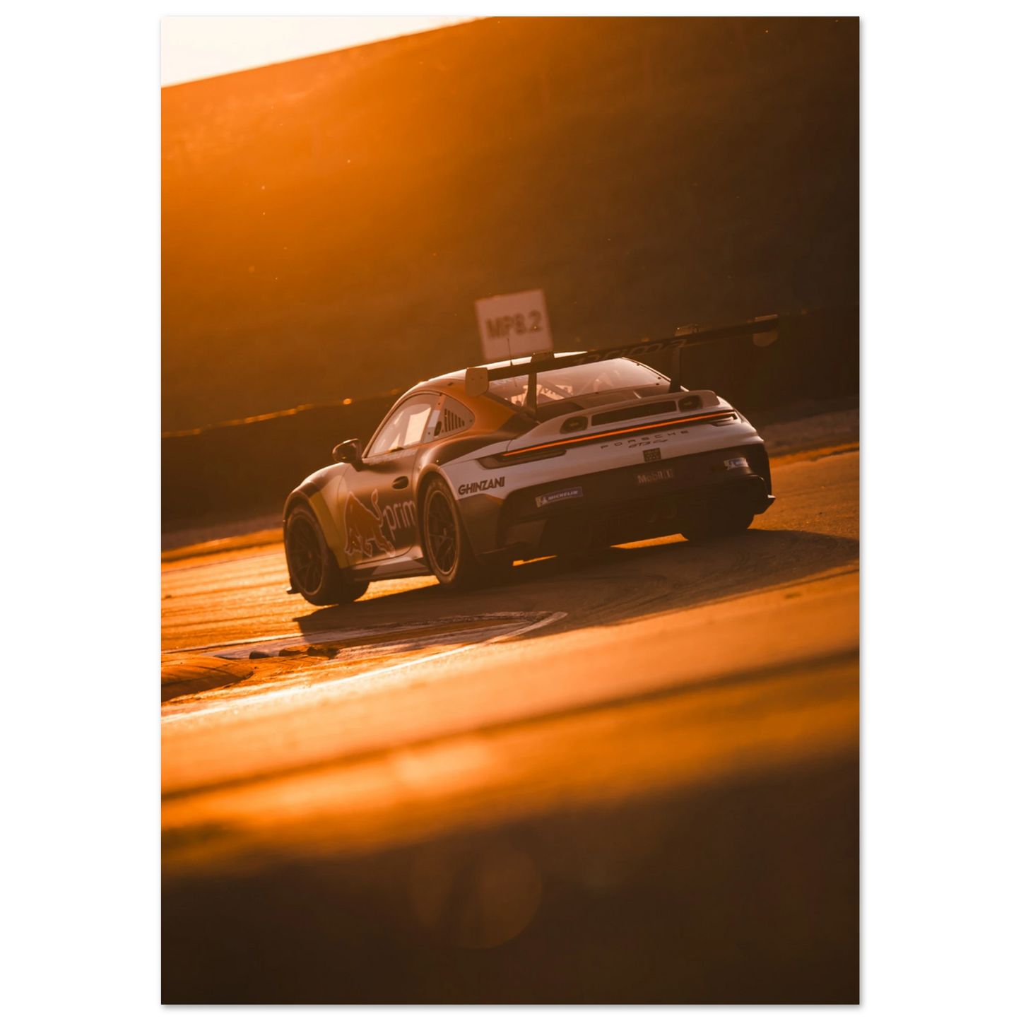 Porsche 992 GT3 Cup Sunset | Glossy Poster - Infineon Posters