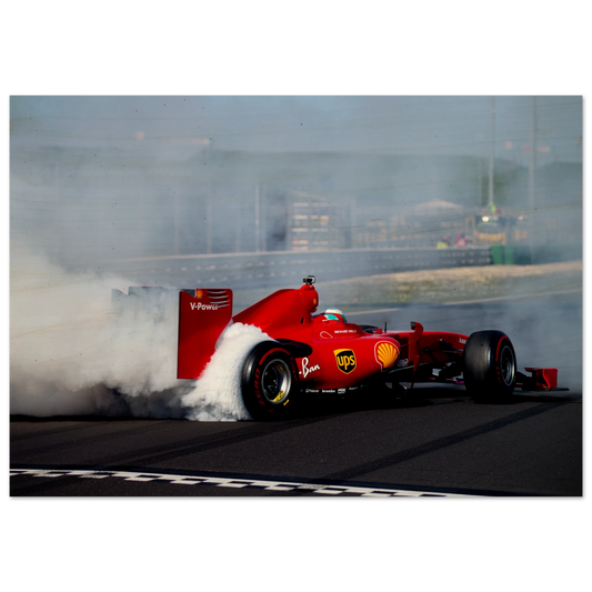 Ferrari F60 Burnout | Wood Print - Infineon Posters