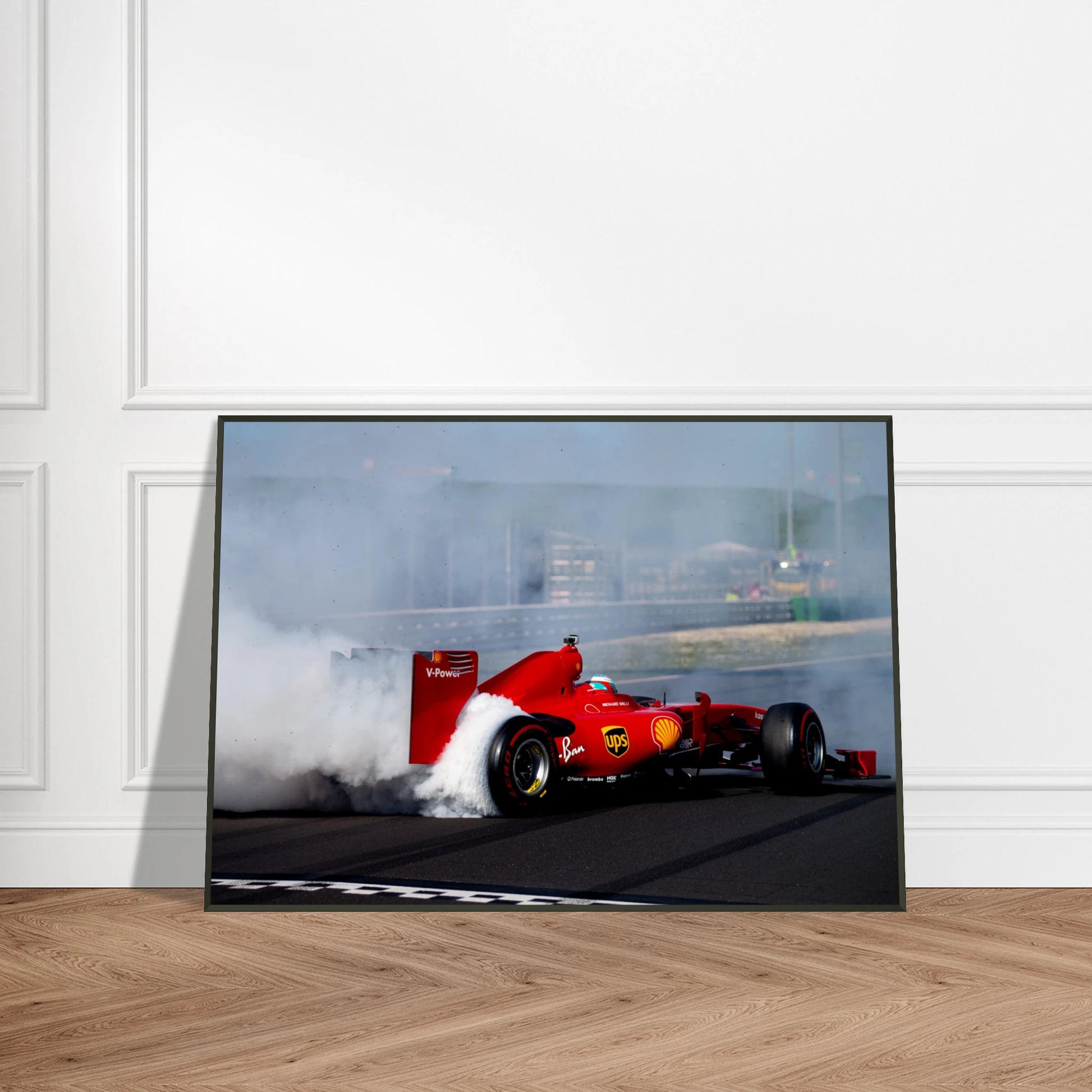 Ferrari F60 Burnout | Glossy Poster | Metal Framed - Infineon Posters